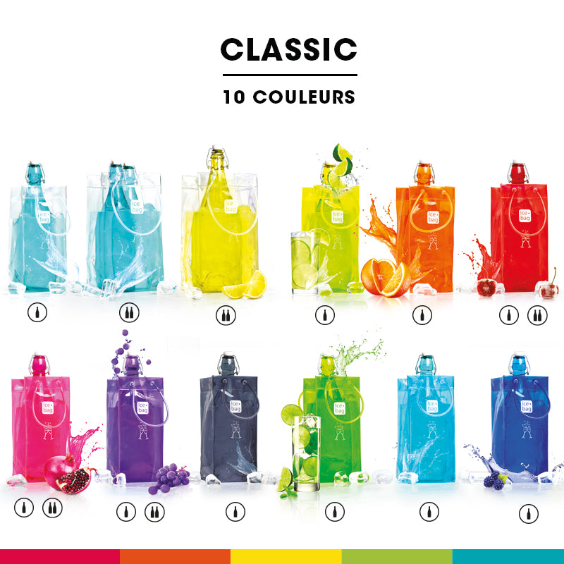 Ice.bag® CLASSIC RED|Rafraîchisseur 1 bouteille|par 24