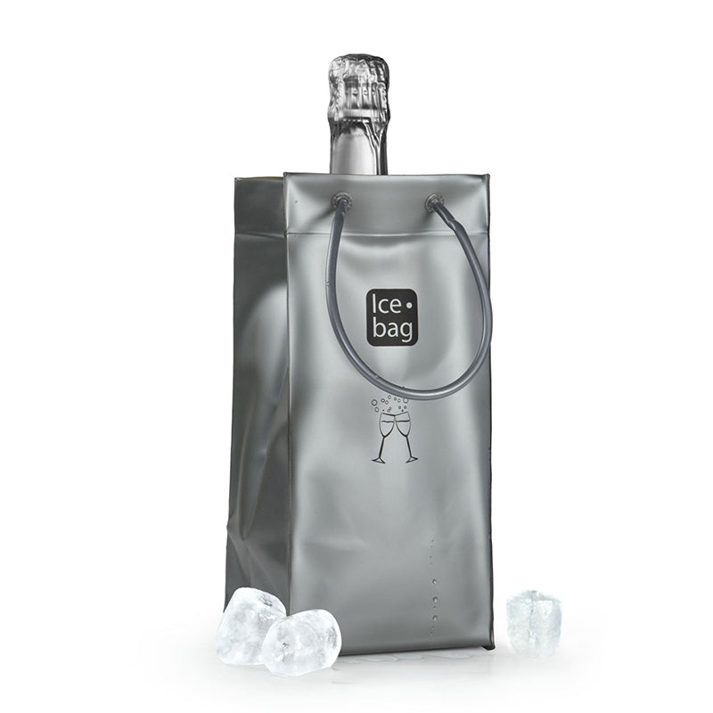 Ice.bag® CLASSIC ARGENT|Rafraîchisseur 1 bouteille|par 24
