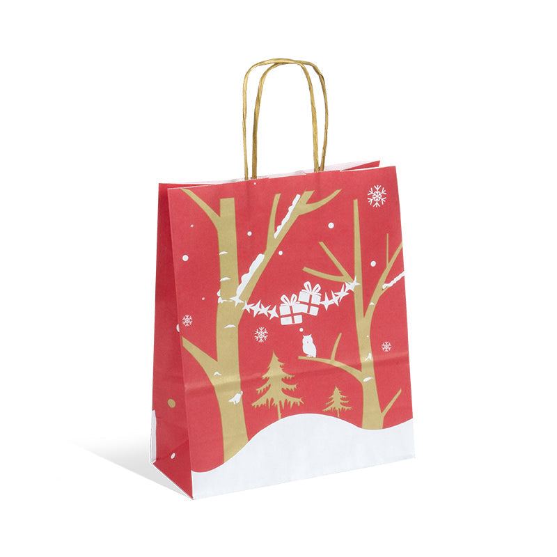 Sac Fenris Junior|kraft blanc|poignées torsadées|18+8x22cm|par 250