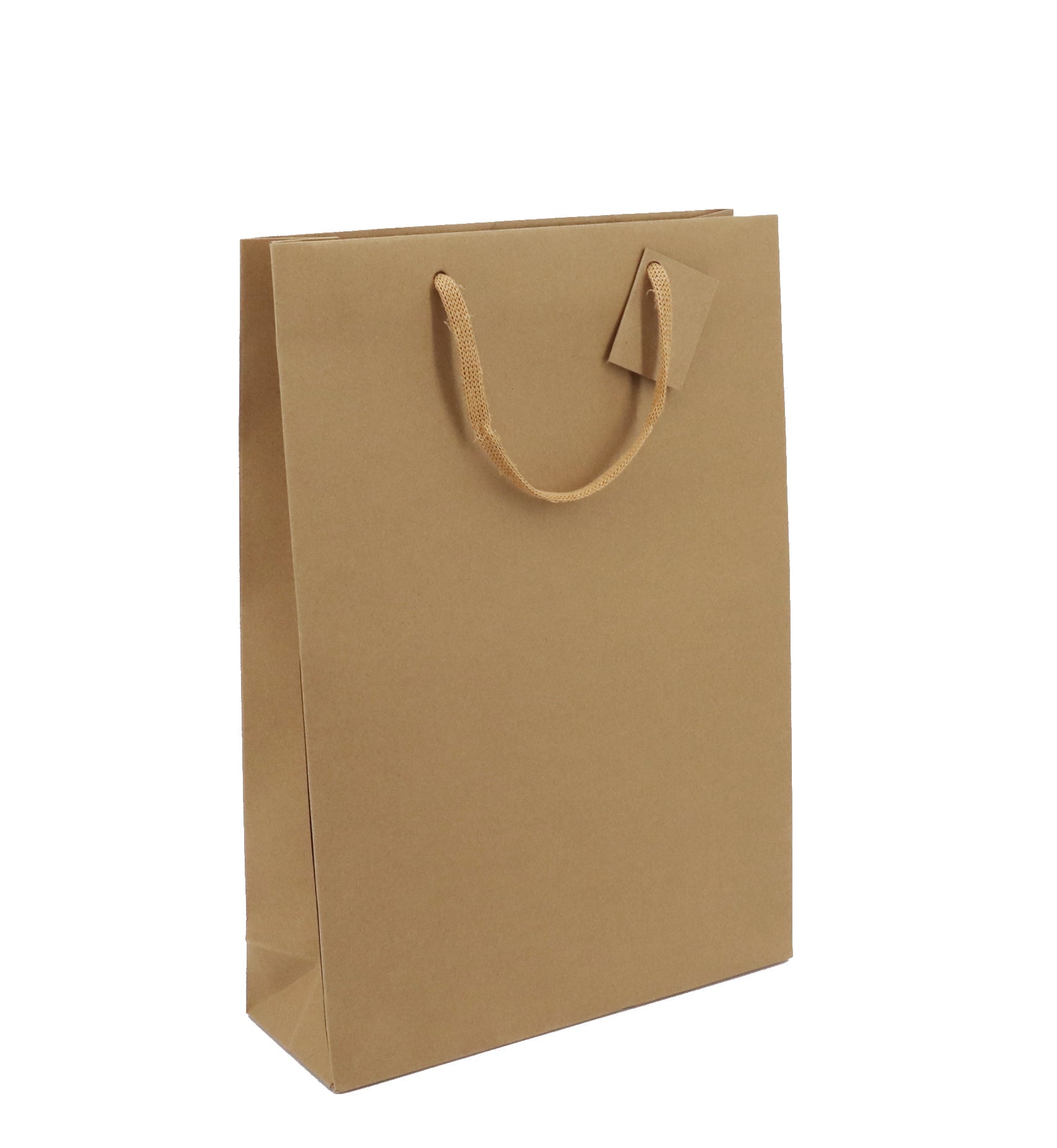 Sac 3 bouteilles|kraft brun|poignées papier|27+9x38cm|par 100