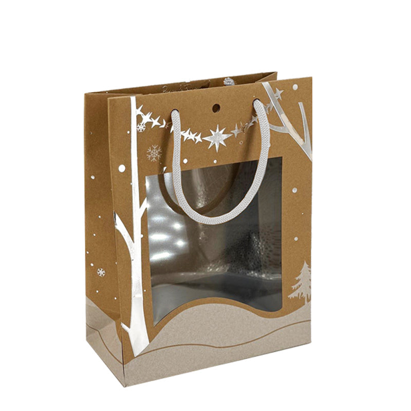 Sac Classic Prince Fenris II|kraft brun|poignées cordelières| 22+11x28cm|par 168