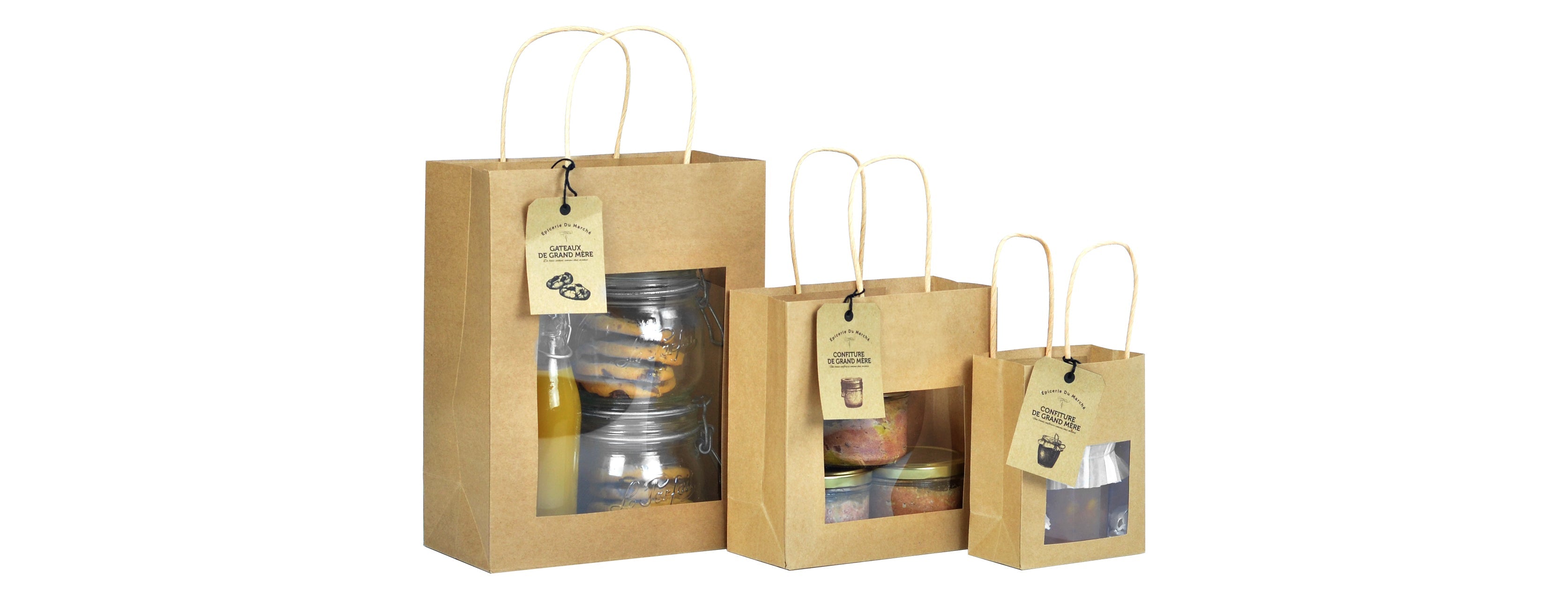 Sacs à fenêtre - Torsadées