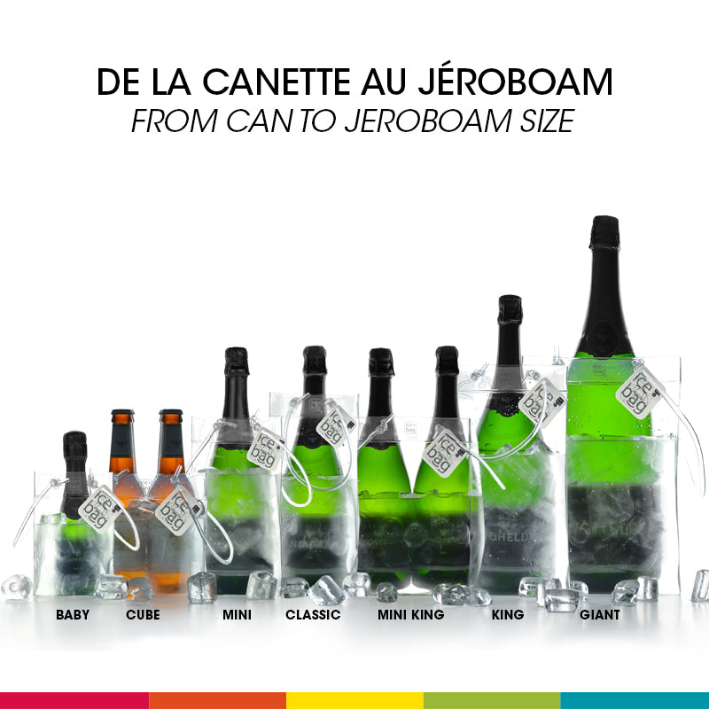 Ice.bag® FLYER | 1 Bottle Cooler | Pack of 60