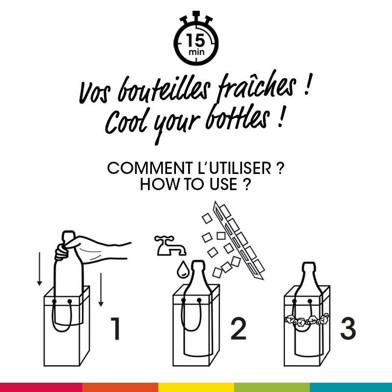 Ice.bag® PRO CHERRY POUR REPIQUAGE|Rafraîchisseur 1 bouteille|par 60