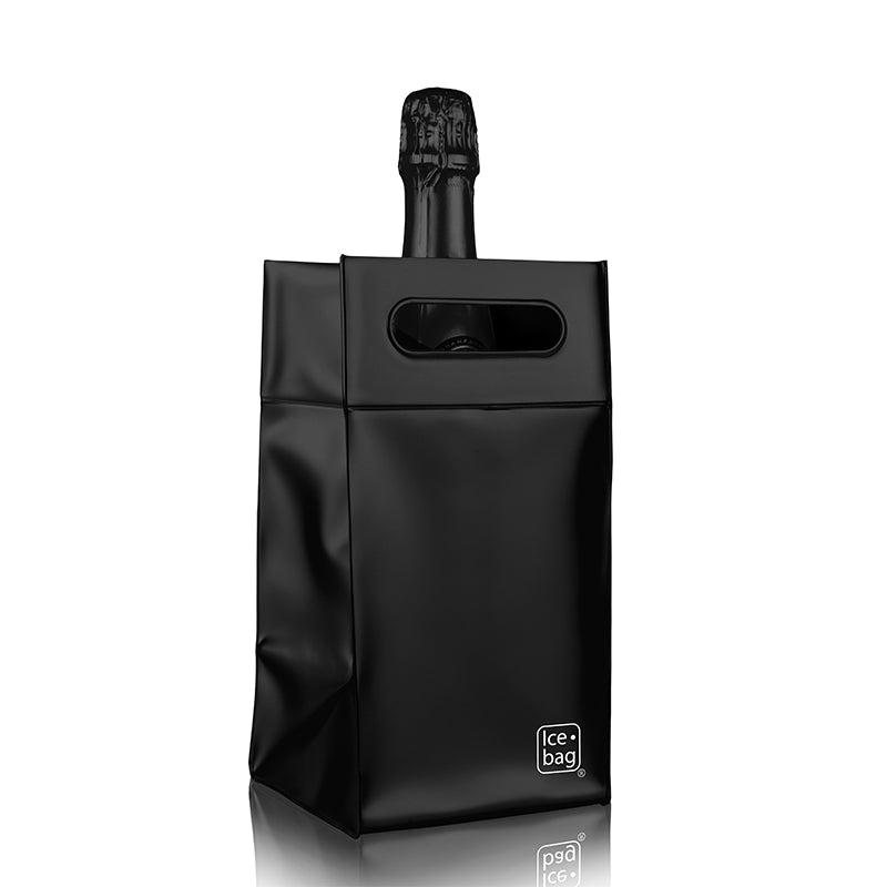 Ice.bag® SQUARE BLACK | 1 Bottle Cooler | 100