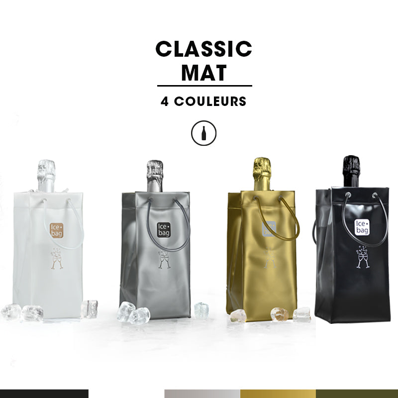 Ice.bag® CLASSIC BLANC|Rafraîchisseur 1 bouteille|par 24