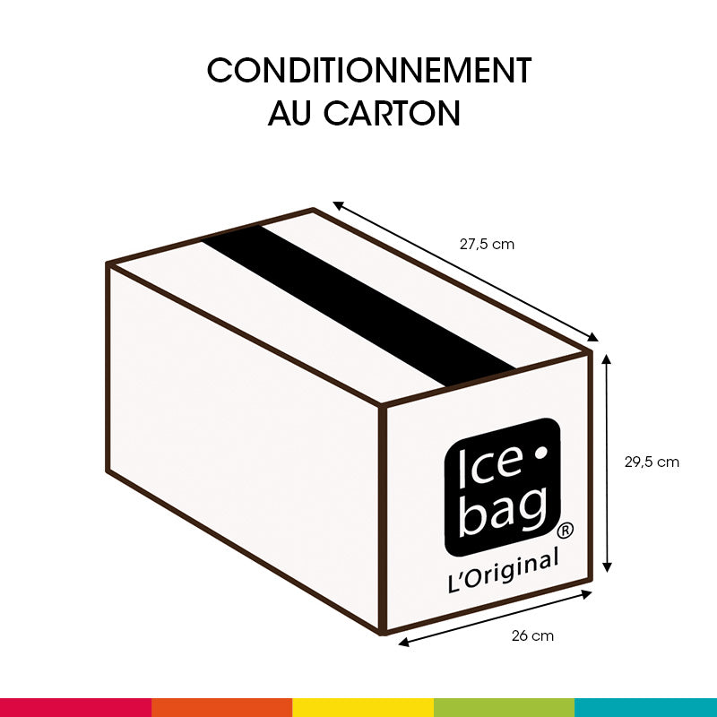 Ice.bag® CLASSIC BLANC|Rafraîchisseur 1 bouteille|par 24