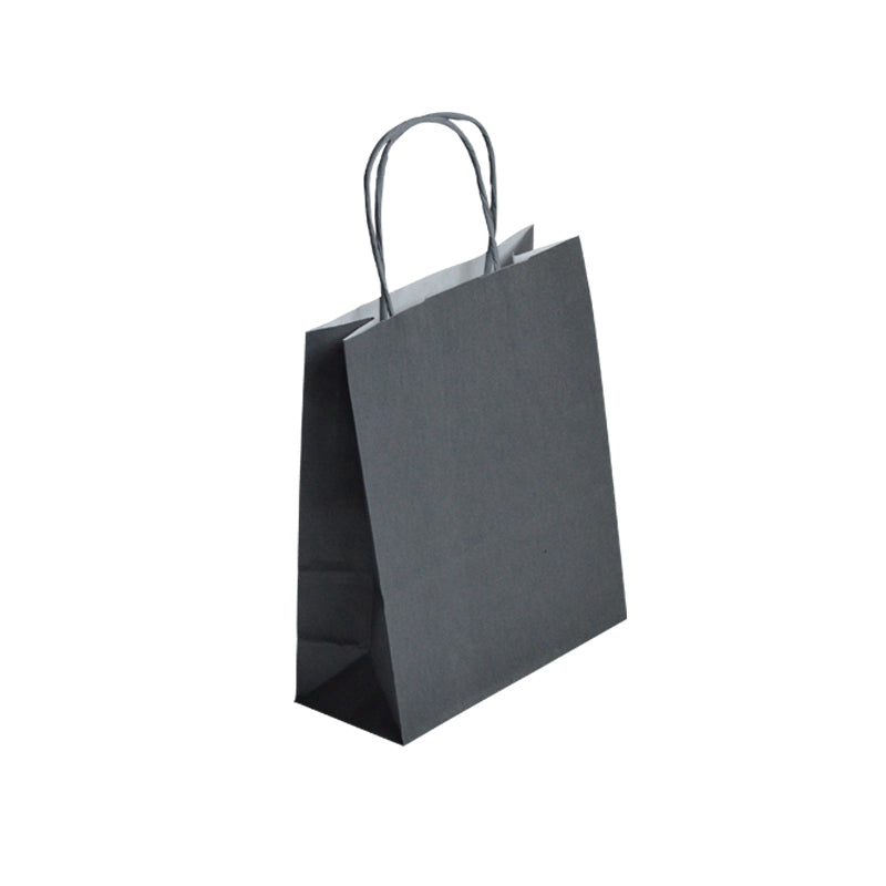 Sac Festival GRIS|kraft blanc|poignées torsadées|23+12x30cm|par 250
