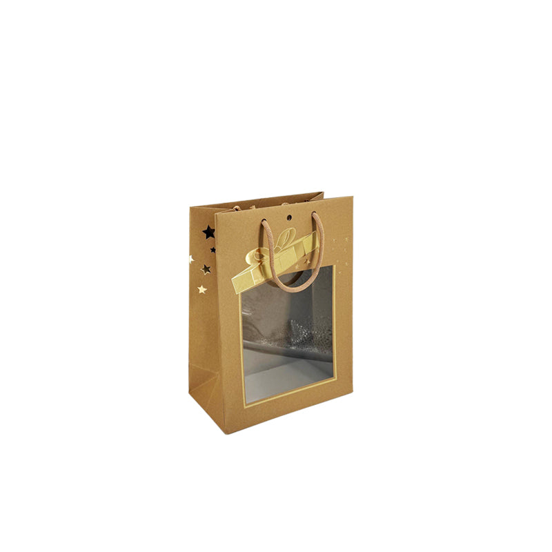 Sac Small Mr.Lupin II|kraft brun|poignées cordelières|11+4+6,4x14,6cm|par 240