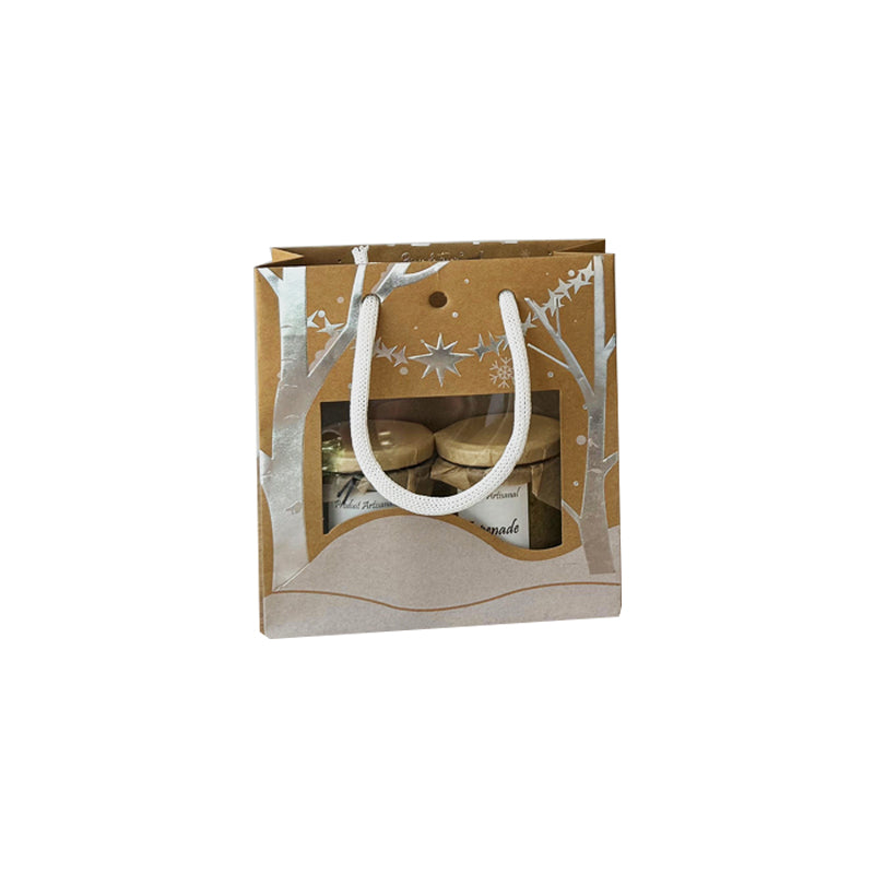 Sac Middle Prince Fenris II|kraft brun|poignées cordelières|18+8x19cm|par 192