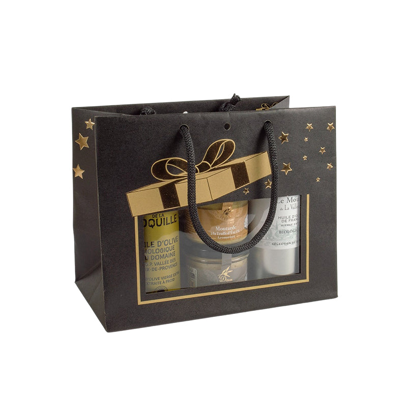 Sac Middle Horizontal M.Lupin III | kraft brun| poignées papier | 24+14x19,5cm | par 120