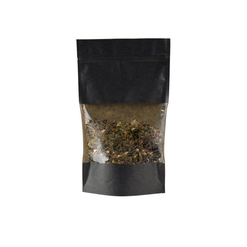 Sachet Doypack à fenêtre et zip hermétique 500ml|kraft noir|par 900