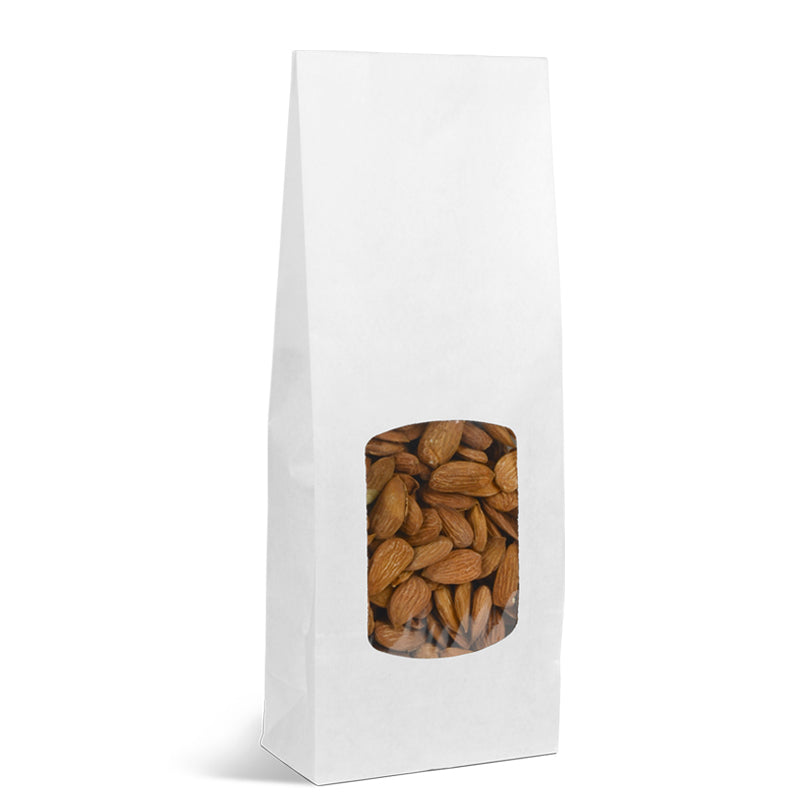 Sac alimentaire SOS fenêtre 400 ml|kraft lisse blanc|par 1200
