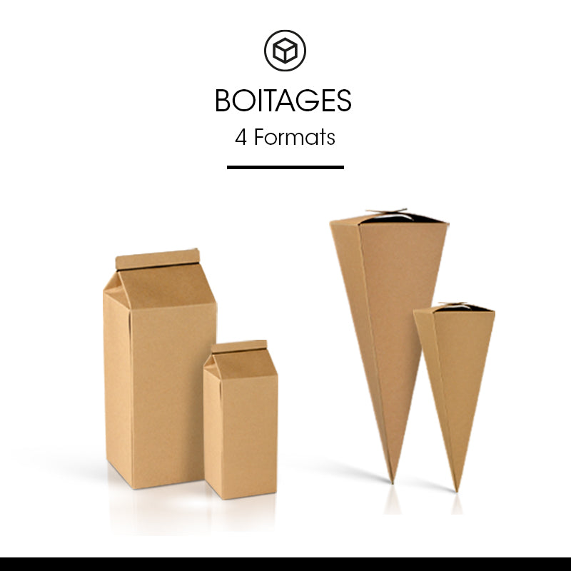 Mini brique|kraft brun|10x10x21cm|par 100