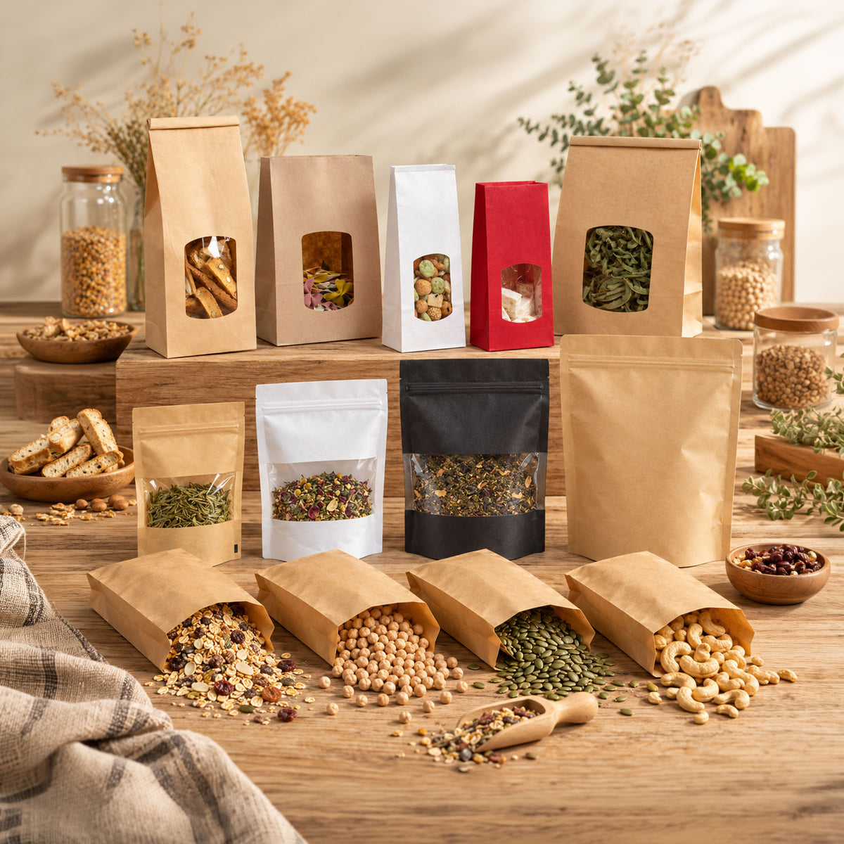 sachets sos , zip, tin tie pour professionnel, épicerie fine, agriculteur